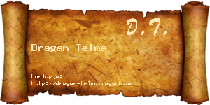 Dragan Telma névjegykártya